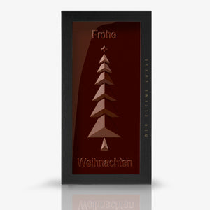 Weihnachtsschokolade Baum Edelbitter